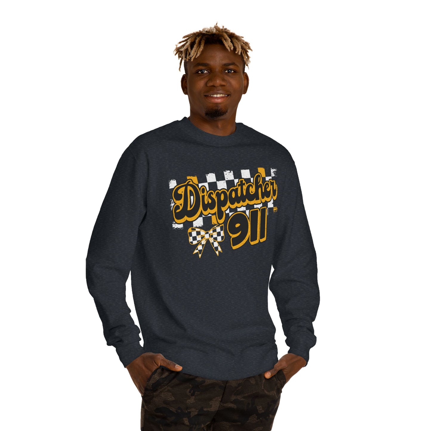 Dispatcher 911 Crewneck Sweatshirt — Emergency Dispatcher Gift