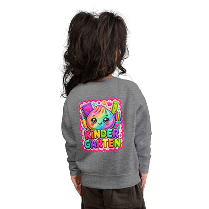 Kindergarten Cute Rainbow Character Toddler Sweatshirt