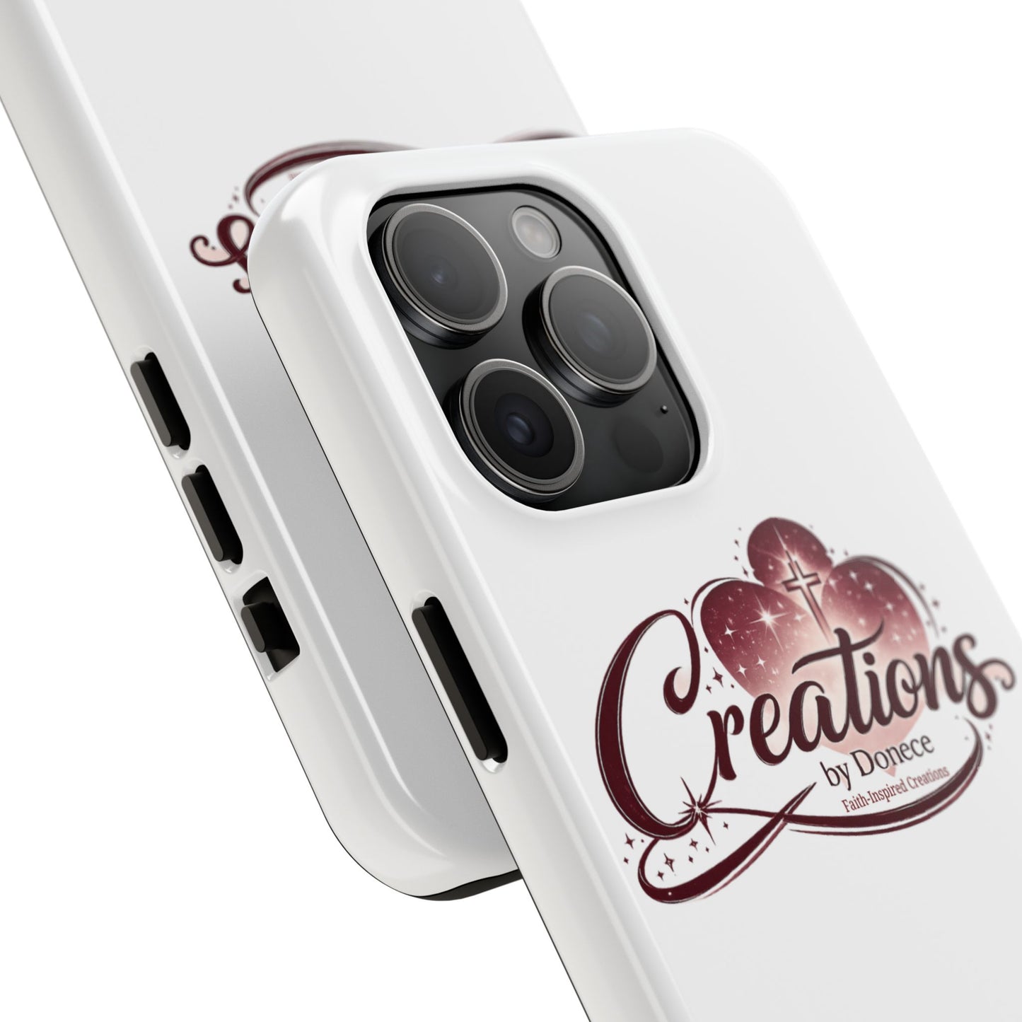 Tough Phone Case — "Creations by Donece" Logo Protective Phone Cover