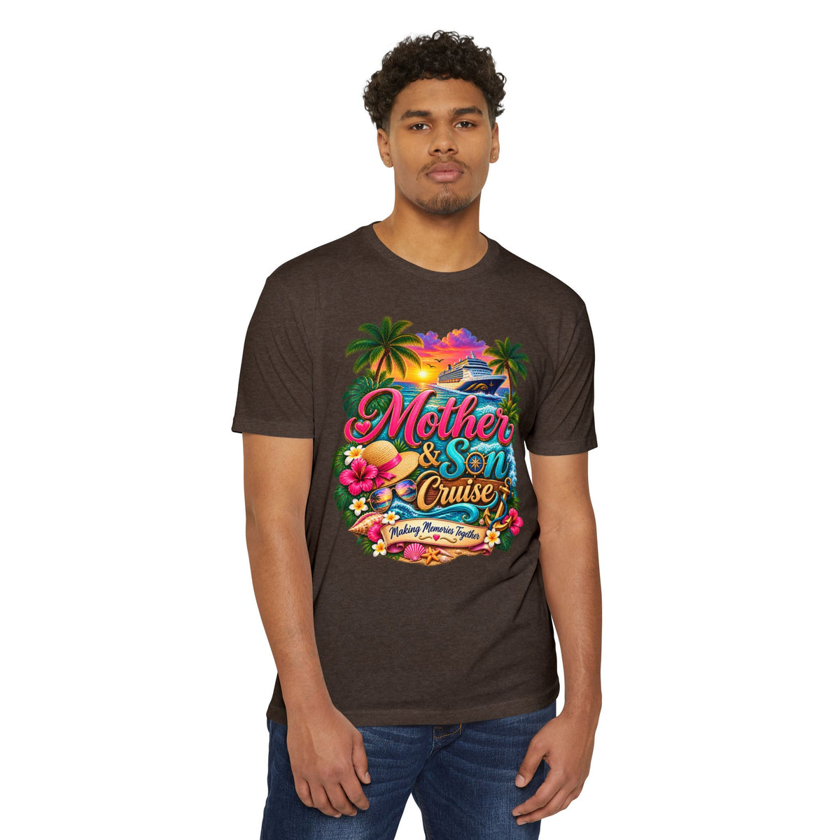 Mother & Son Cruise T-Shirt — Tropical Family Vacation Graphic Tee