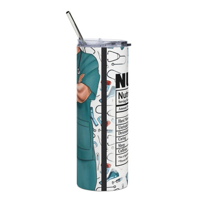 Nurse Nutrition Facts 20oz Stainless Steel Tumbler