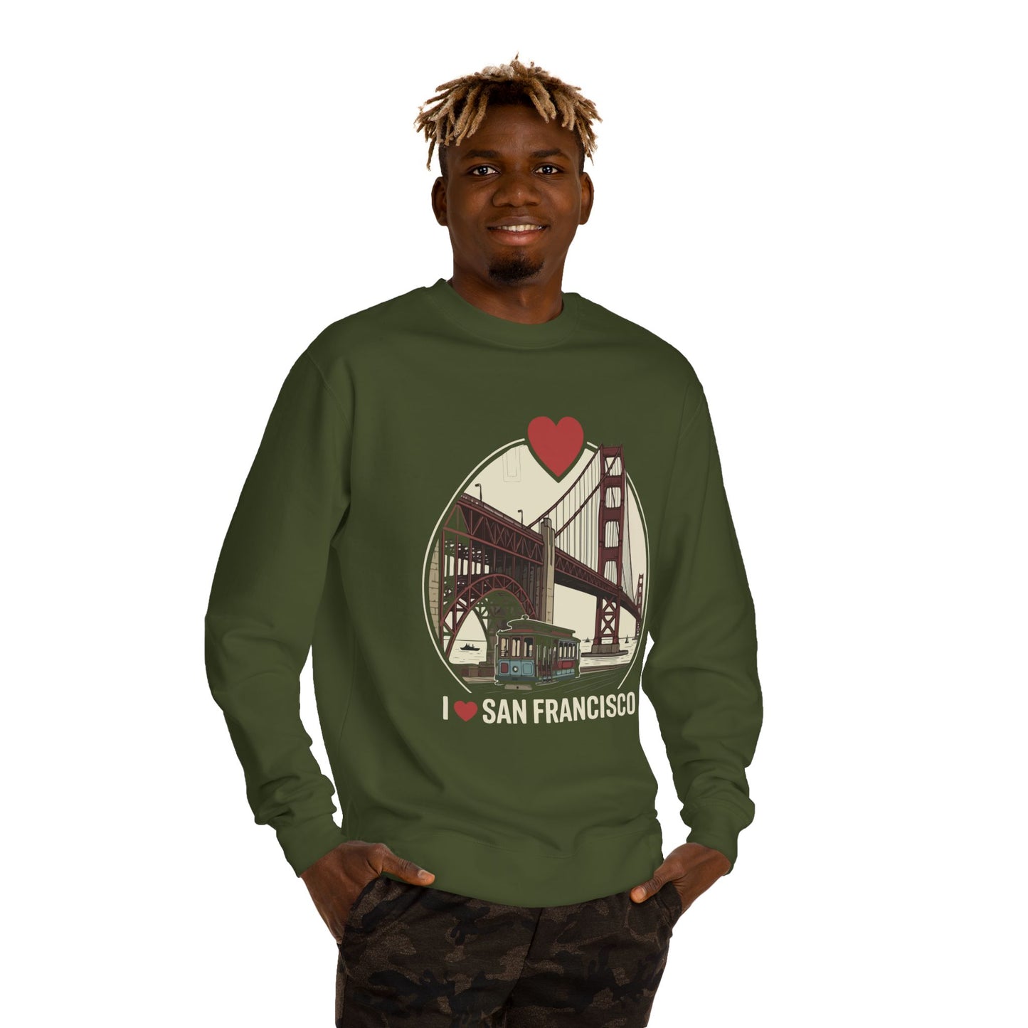 San Francisco Sweatshirt – I  San Francisco Golden Gate Bridge Crewneck