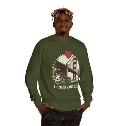 San Francisco Sweatshirt – I  San Francisco Golden Gate Bridge Crewneck