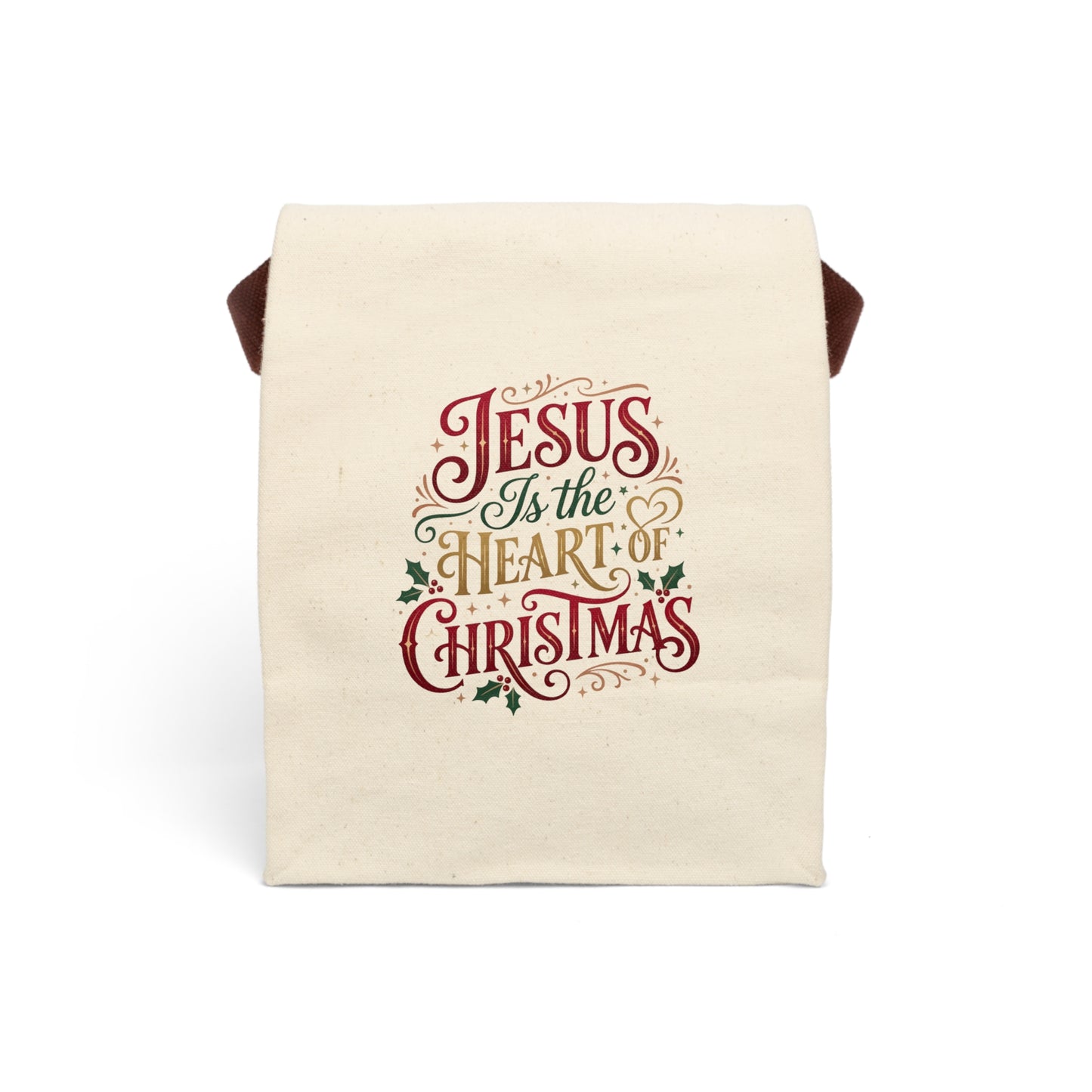 Canvas Lunch Bag With Strap