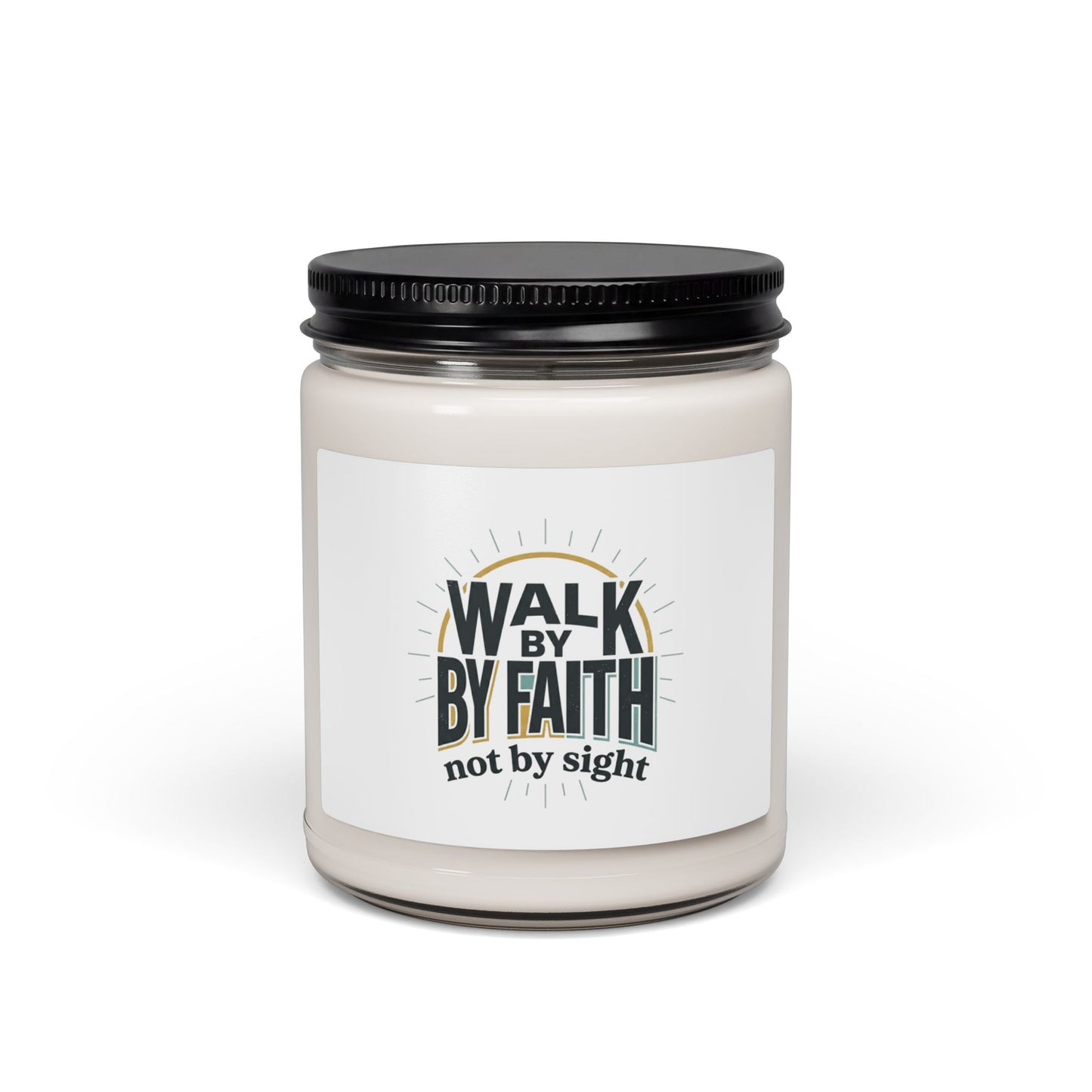 Walk By Faith Soy Candle | Christian Streetwear, Bold Type