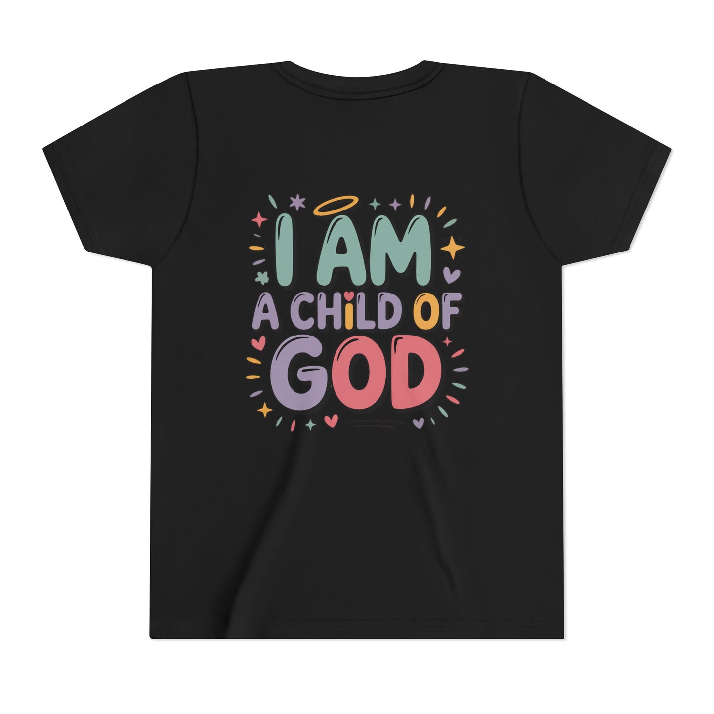 I Am A Child of God Youth Tee — Cute Pastel Christian Kids T-Shirt