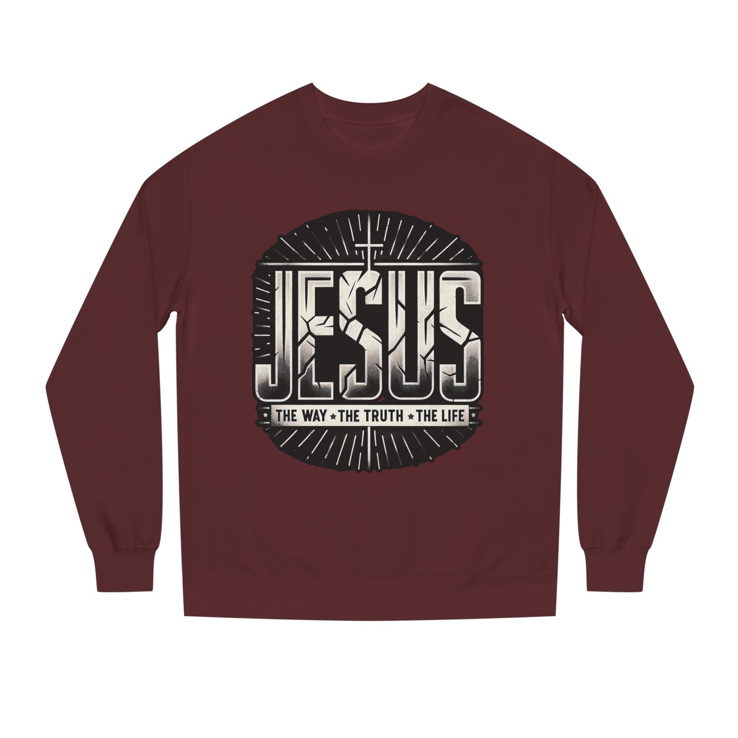 Jesus Faith Crewneck Sweatshirt – "Jesus: The Way • The Truth • The Life" Christian Pullover