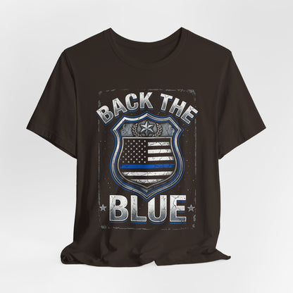 Back The Blue T-Shirt — Police Support Badge Tee