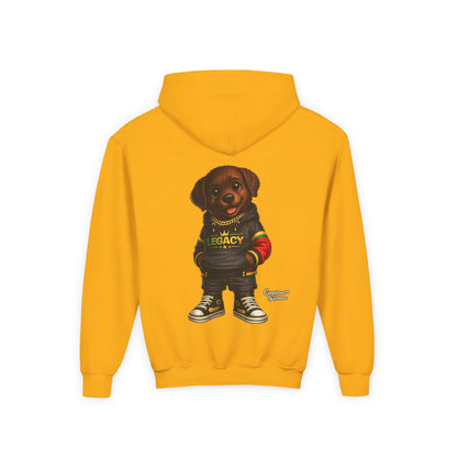 Youth Hoodie — 'Legacy' Streetwear Puppy Graphic Sweatshirt