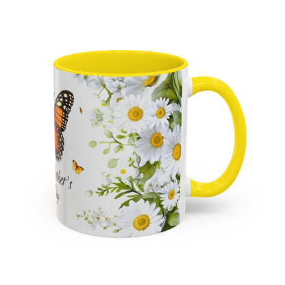 Mother's Day Butterfly Coffee Mug – 'Happy Mother's Day' Floral Accent Mug