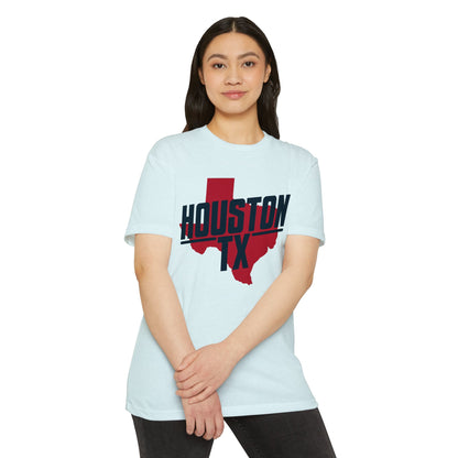 Houston TX State Outline T-Shirt — Retro City Pride Tee