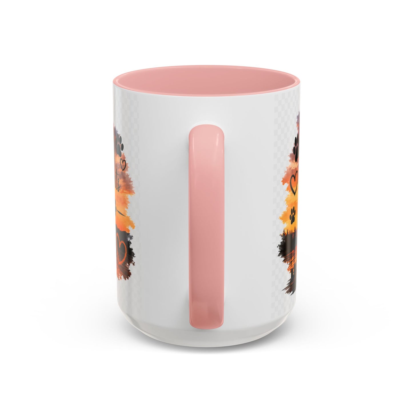 Dog Lover Coffee Mug - "A True Friend Leaves Paw Prints on Your Heart" Accent Mug (11/15oz)