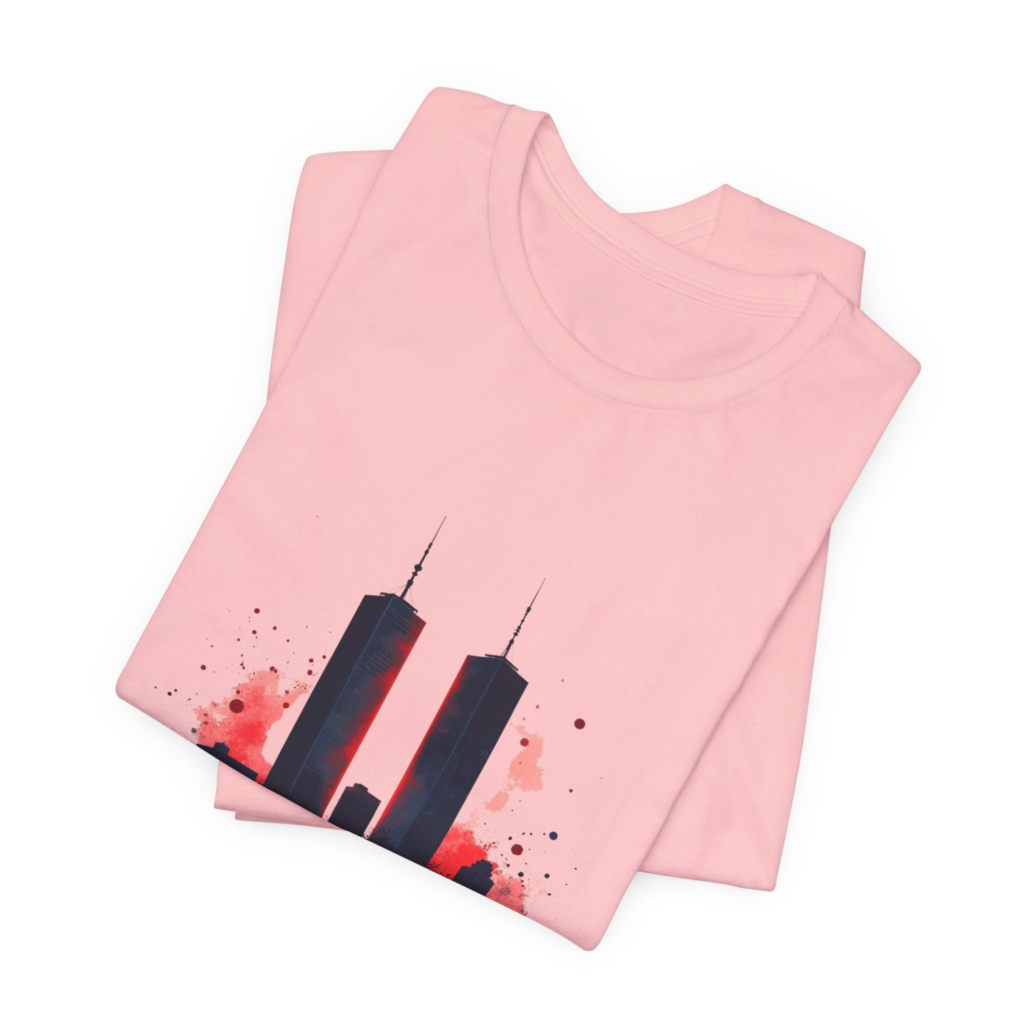 9/11 Never Forget T-Shirt — World Trade Center Memorial Tee