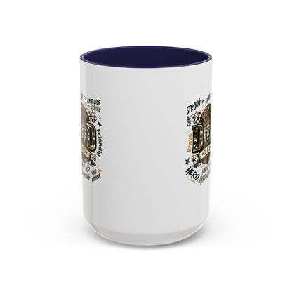 Dad King Lion Coffee Mug — 'Dad: The King' Accent 11/15oz Gift