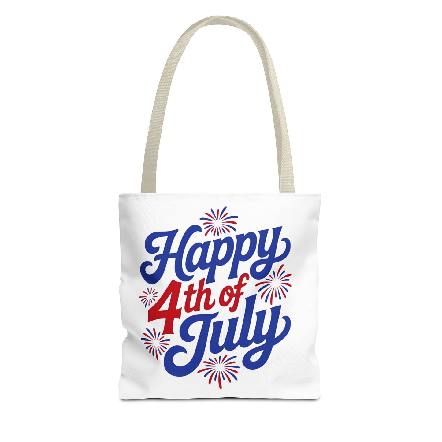 Happy 4th of July Tote Bag — Patriotic Fireworks Market Tote