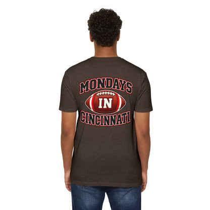 Mondays in Cincinnati Football T-Shirt — Game Day Fan Tee