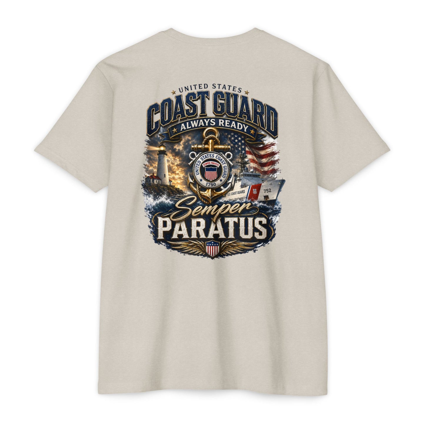 Coast Guard Semper Paratus T-Shirt – U.S. Coast Guard Veteran Tee
