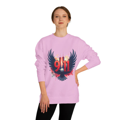 9/11 Memorial Sweatshirt – Eagle Wings Tribute Crewneck