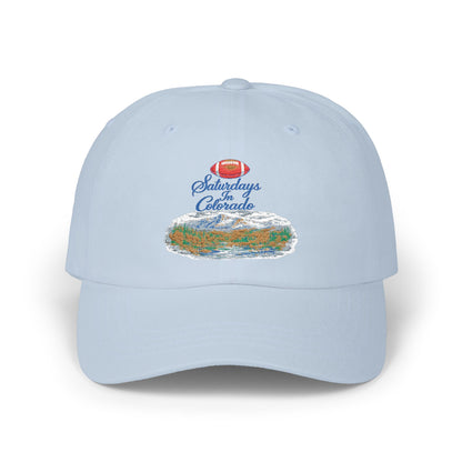 Dad Cap — "Saturdays in Colorado" Scenic Embroidered Baseball Hat