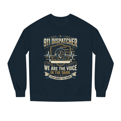 911 Dispatcher Crewneck Sweatshirt — "We Are The Voice In The Dark" Tribute