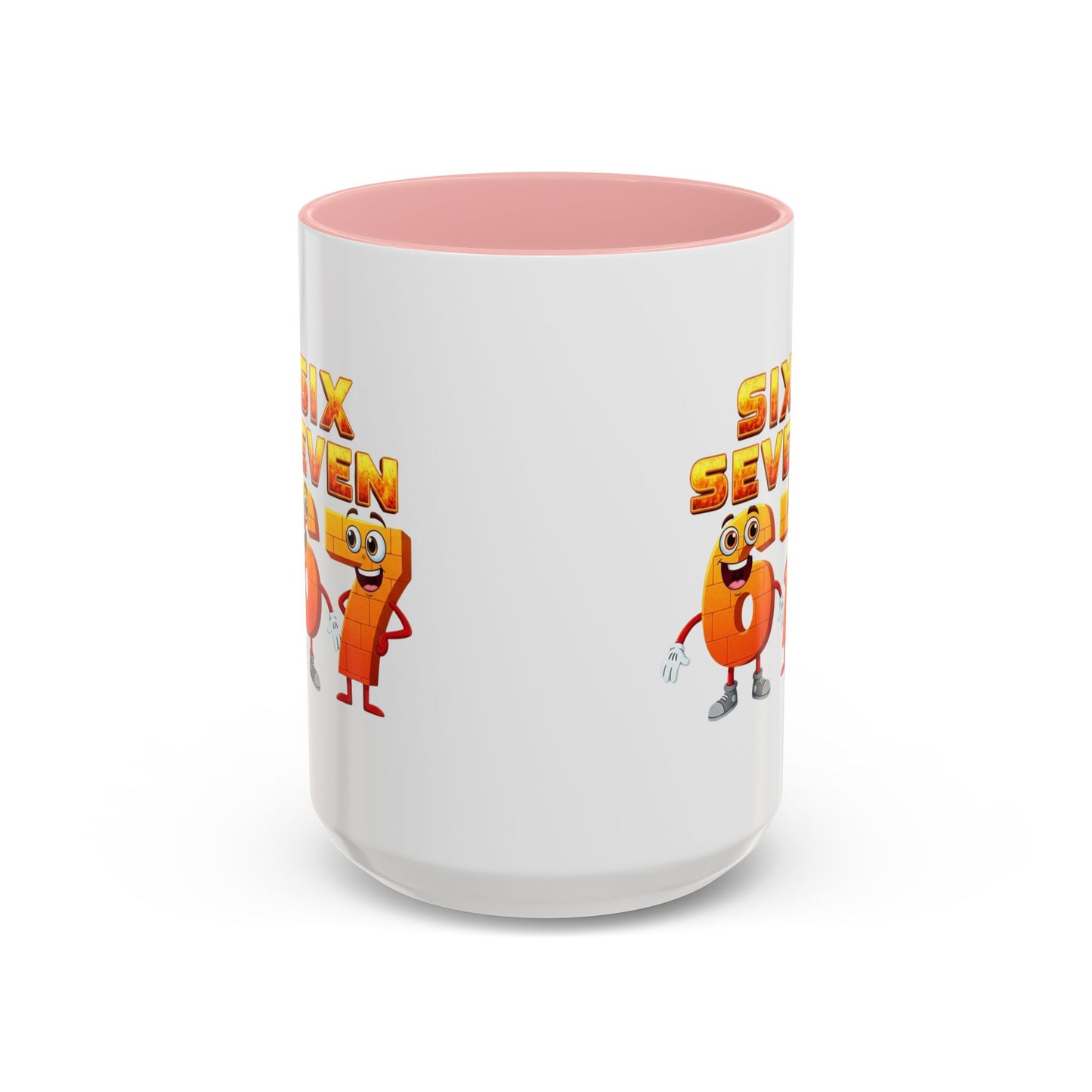 Six Seven Cartoon Number Coffee Mug - Fun Math Teacher Gift (11/15oz)