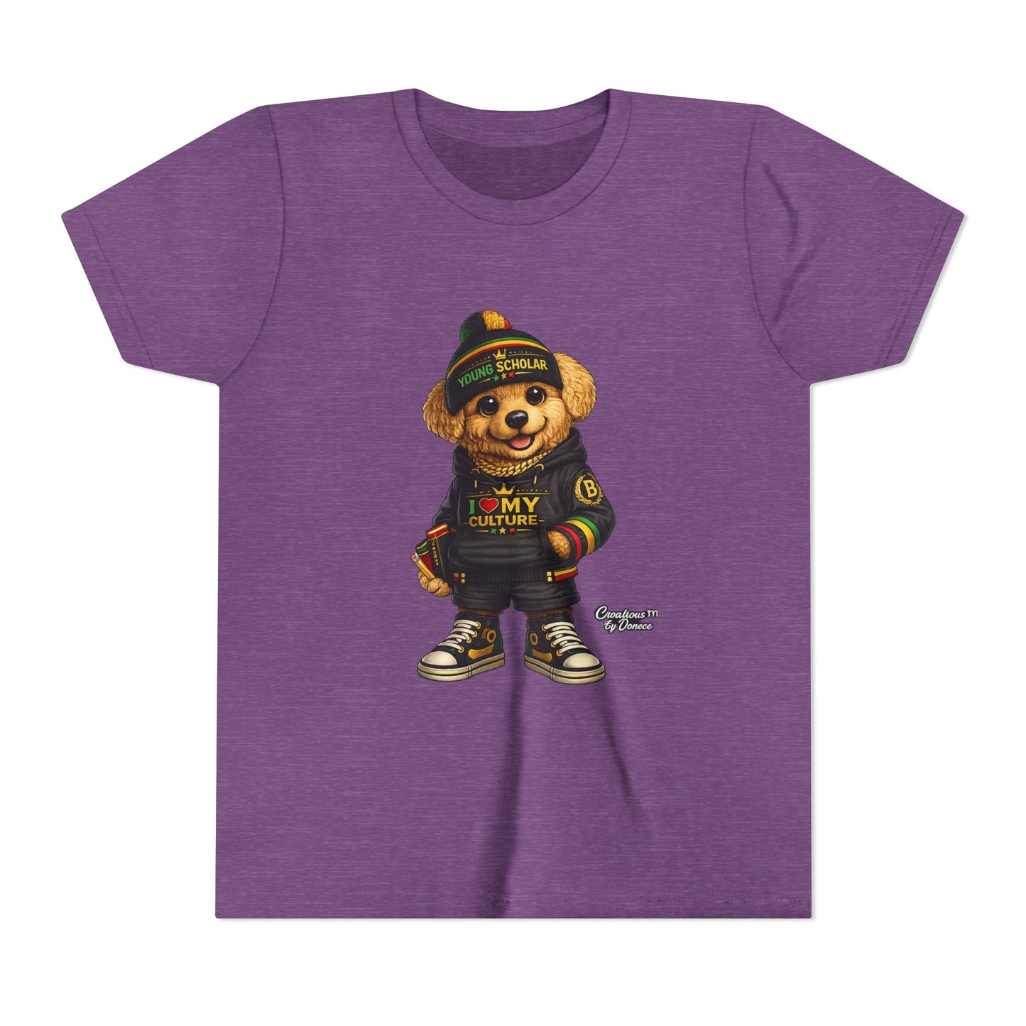 Youth Bear Graphic Tee – "I Love My Culture" Urban Streetwear