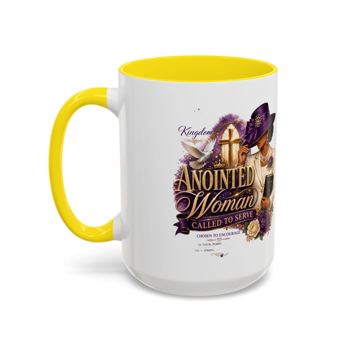 Anointed Woman Coffee Mug — Faithful, Called to Serve Accent Mug (11/15oz)