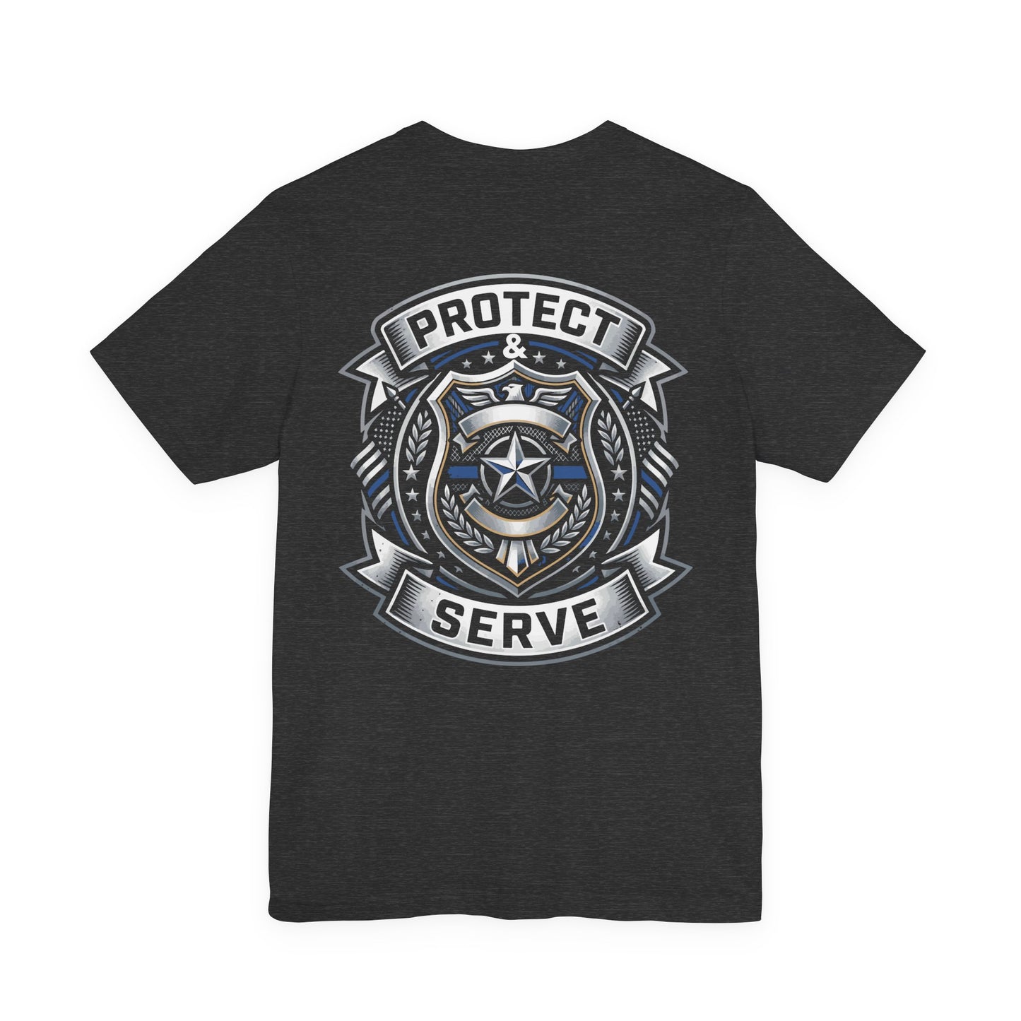 Protect & Serve T-Shirt — Police Badge Emblem Tee
