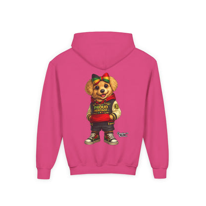 Youth Hoodie — 'Proud Heritage' Teddy Bear Streetwear Kids Pullover