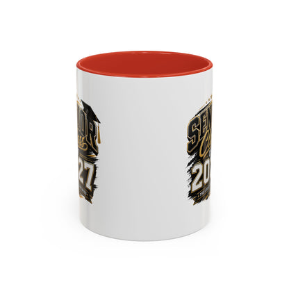 Senior Class of 2027 Accent Coffee Mug — Graduation Gift