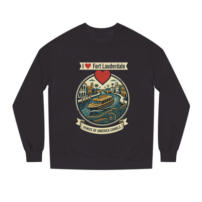 I  Fort Lauderdale Crewneck Sweatshirt — Venice of America Canals Graphic