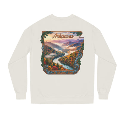 Arkansas Scenic Sweatshirt — The Natural State Autumn River Crew