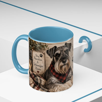 Standard Schnauzer Accent Coffee Mug — "Home Is Where My Standard Schnauzer Is"