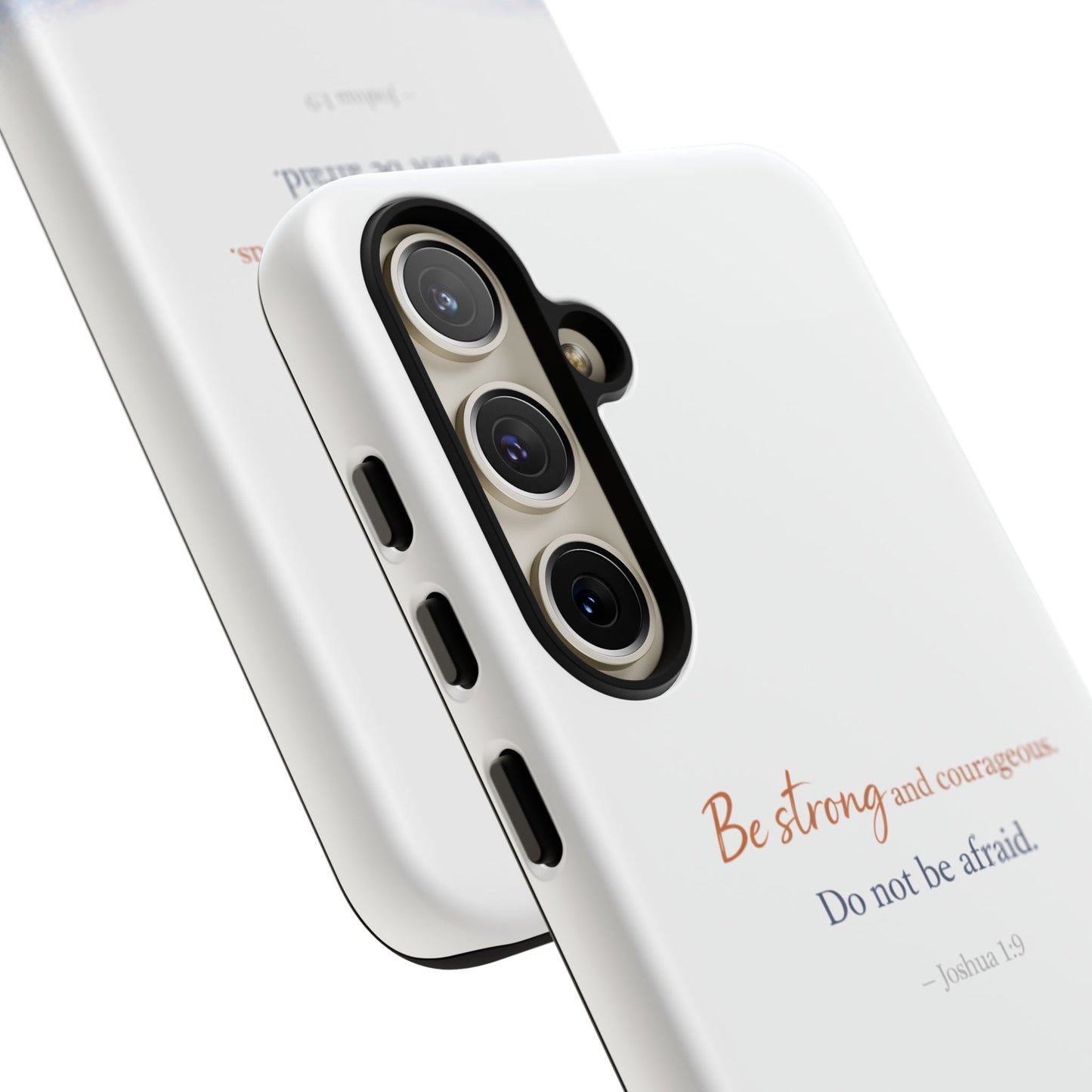 Inspirational 'Be Strong and Courageous' Phone Case — Joshua 1:9 Christian Protective Tough Case