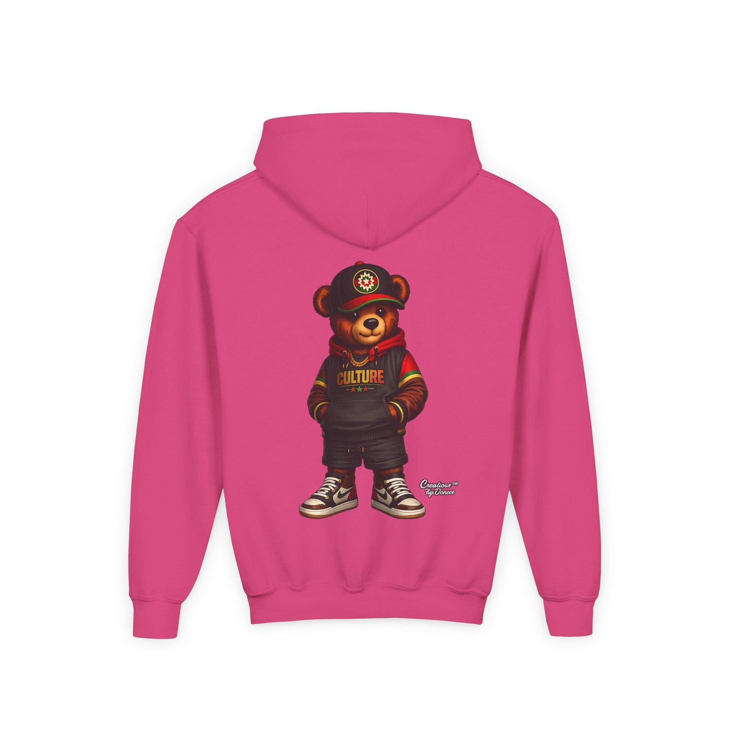 Kids Bear Hoodie — Streetwear Teddy Graphic Sweatshirt