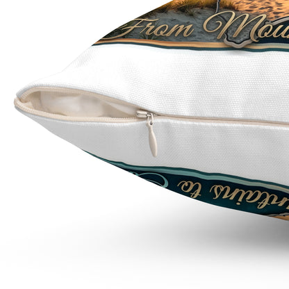 North Carolina Lighthouse Coastal Pillow — From Mountains to Coast Decorative Throw Pillow