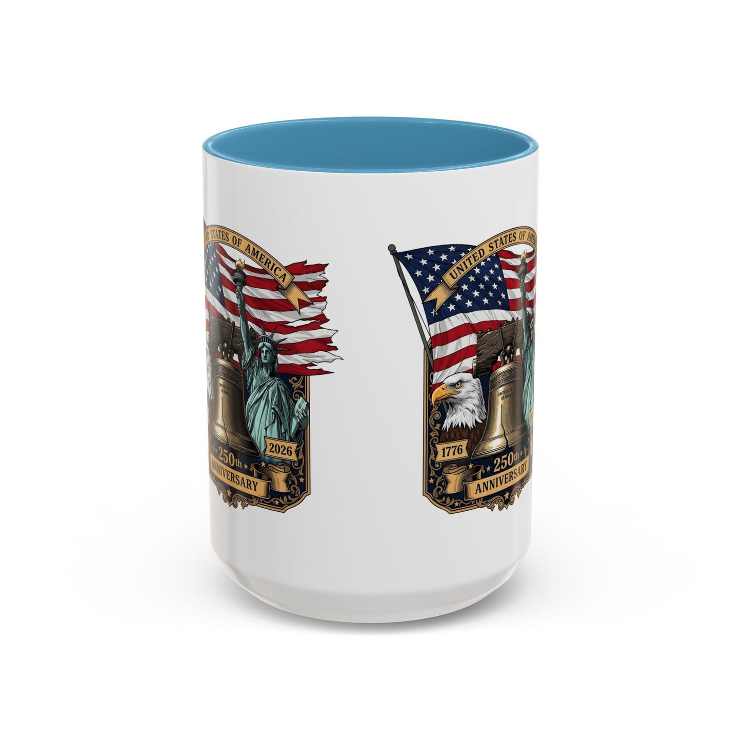 Liberty Anniversary Coffee Mug — 250th USA Celebration Accent Mug