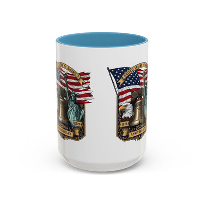 Liberty Anniversary Coffee Mug — 250th USA Celebration Accent Mug