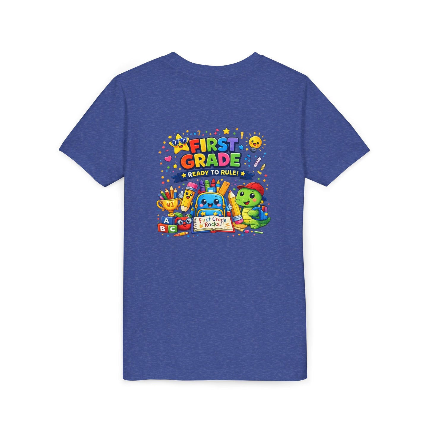 First Grade Youth T‑Shirt – "First Grade Ready to Rule" Cute Back-to-School Tee