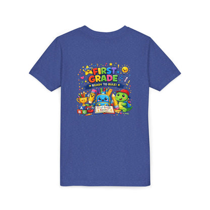First Grade Youth T‑Shirt – "First Grade Ready to Rule" Cute Back-to-School Tee
