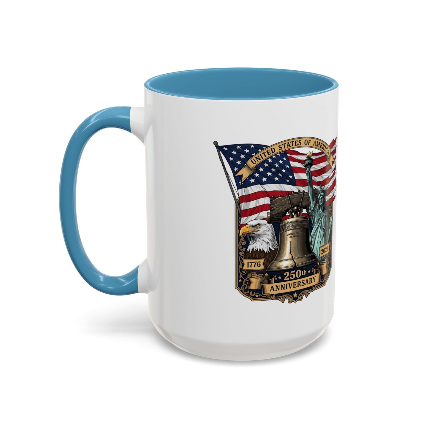 Liberty Anniversary Coffee Mug — 250th USA Celebration Accent Mug