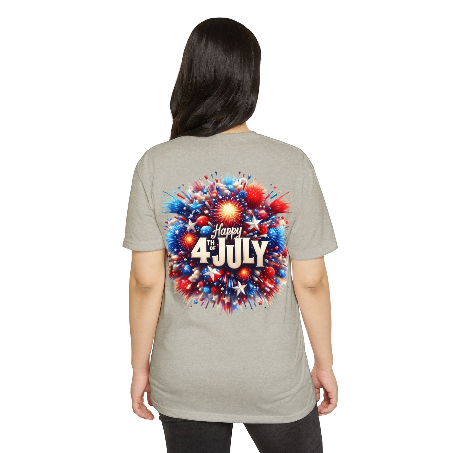 Happy 4th of July T-Shirt — Patriotic Fireworks Tee