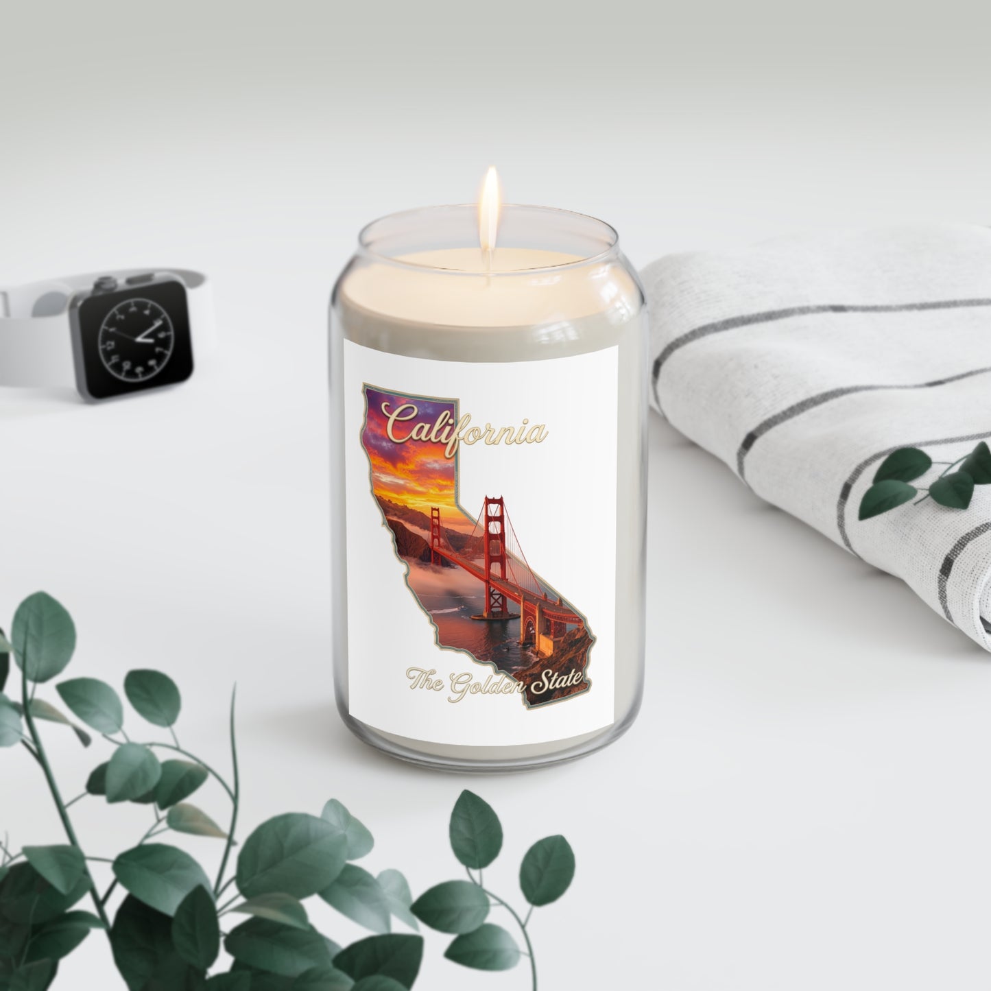 California Golden State Scented Soy Candle — 13.75 oz (Golden Gate Sunset)
