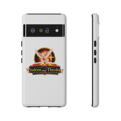 Wisdom and Theology Phone Case — Christian Dove & Cross Protective Tough Case