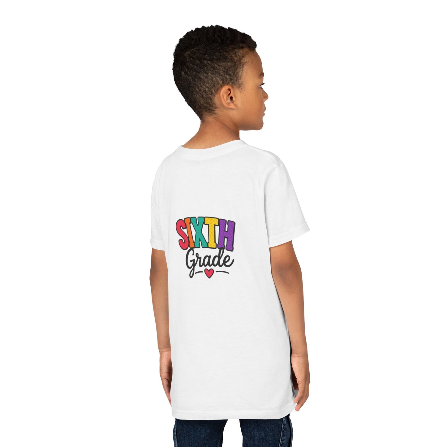 Sixth Grade Youth Tee – Colorful Back to School Shirt