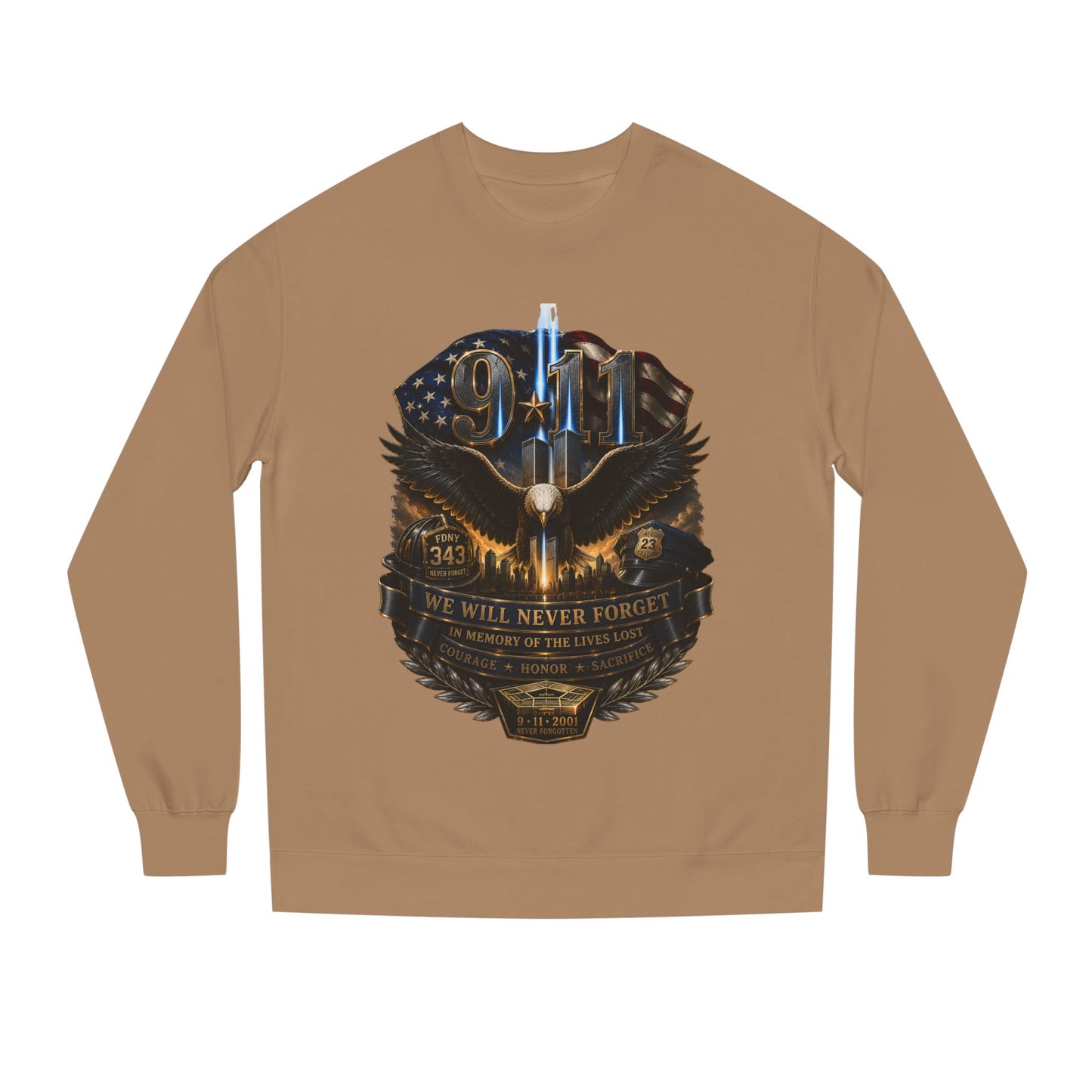 9/11 Memorial Sweatshirt — Never Forget Tribute Crewneck