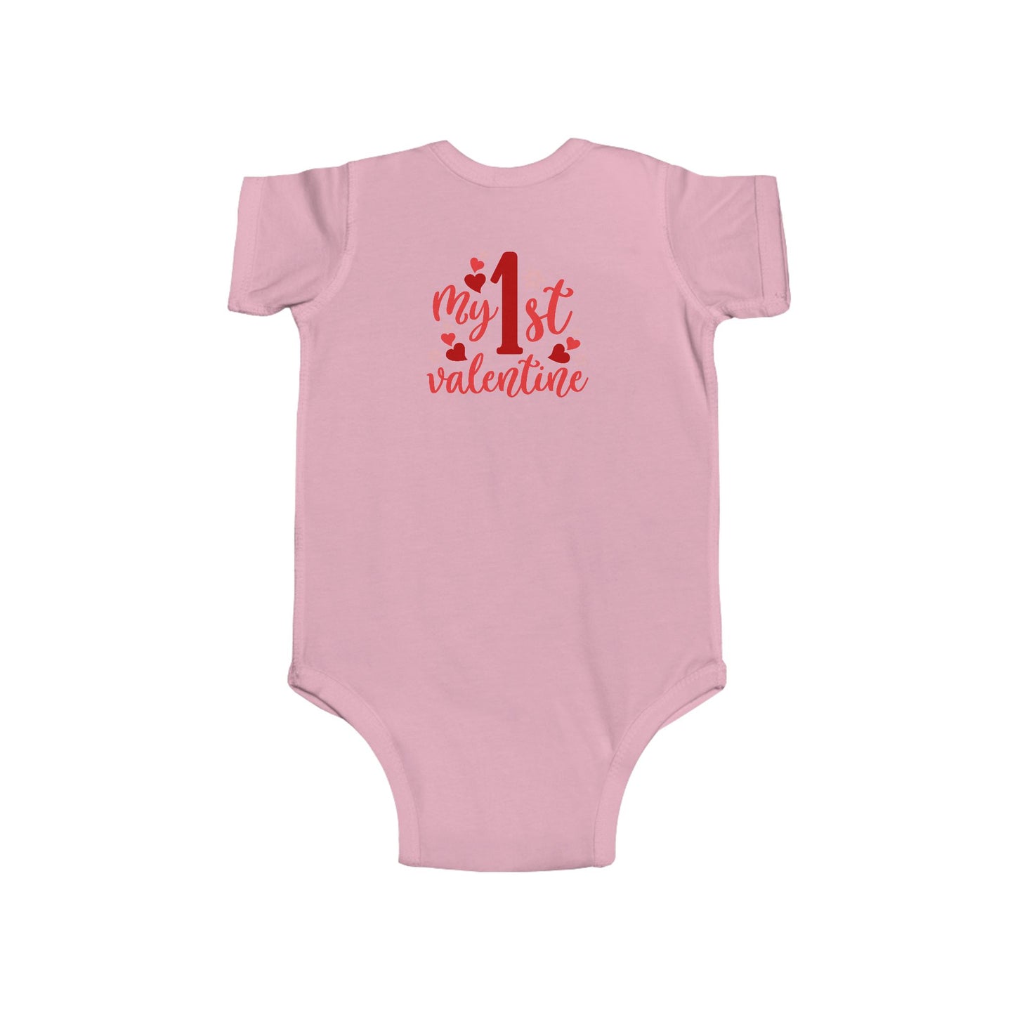 Baby Bodysuit — "My 1st Valentine" Infant Valentine Onesie
