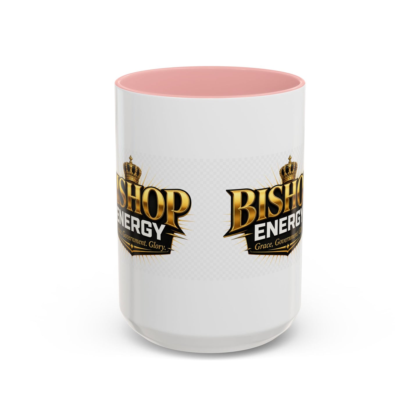 Bishop Energy Coffee Mug — Gold Crown Logo Accent Ceramic Mug (11/15oz)