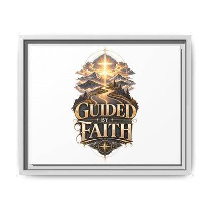 Guided by Faith Framed Matte Canvas — Inspirational Christian Wall Art