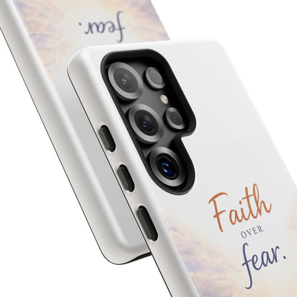 Faith Over Fear Phone Case — Inspirational Christian iPhone Cover